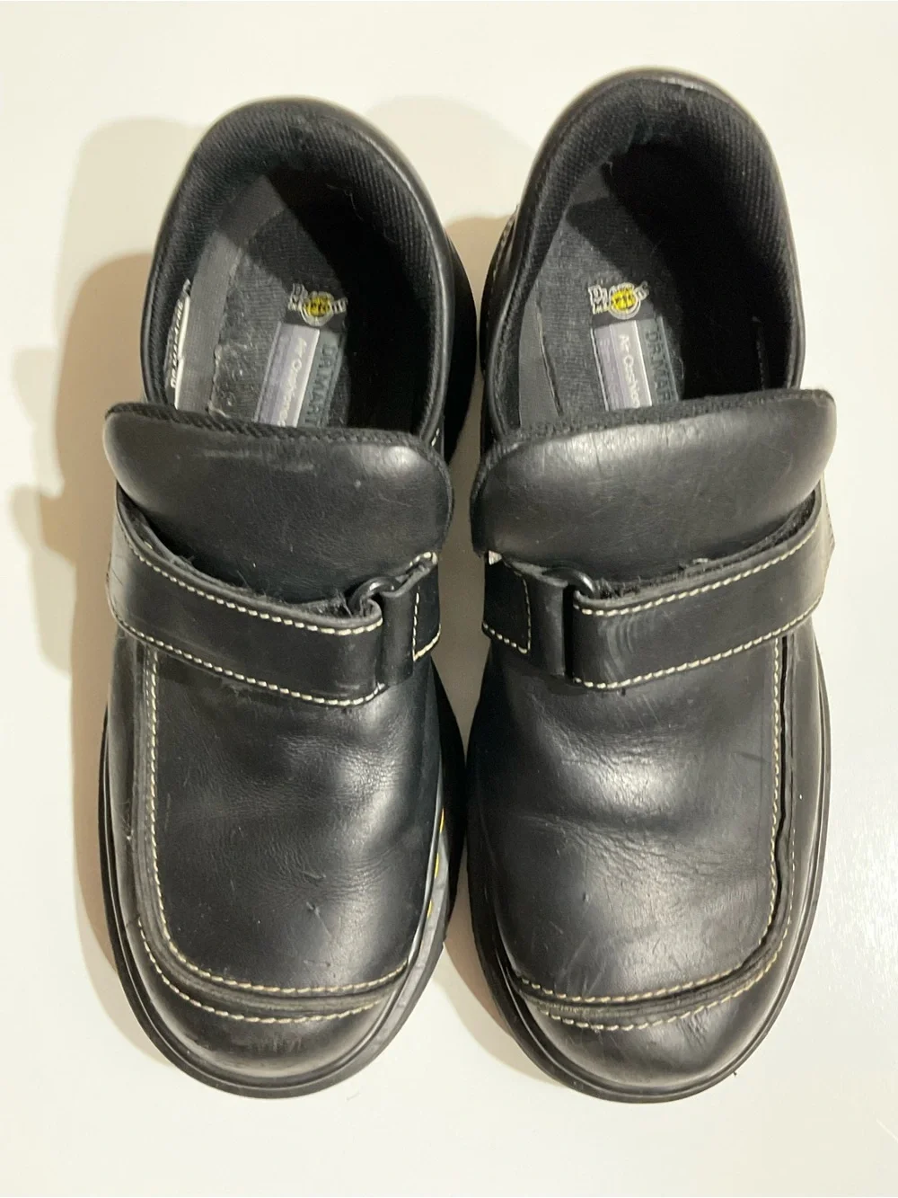 Dr. Martens Shoes Men’s US 7 Black Chunky Leather Strap Mary Jane Platform 9380